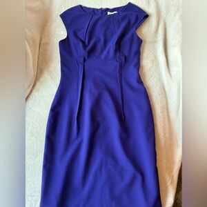 Calvin Klein dress in purple blue tone with lining size 6
